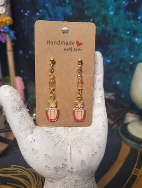 Handmade "Aurora" Perfume Bottle Hypoallergenic Earrings